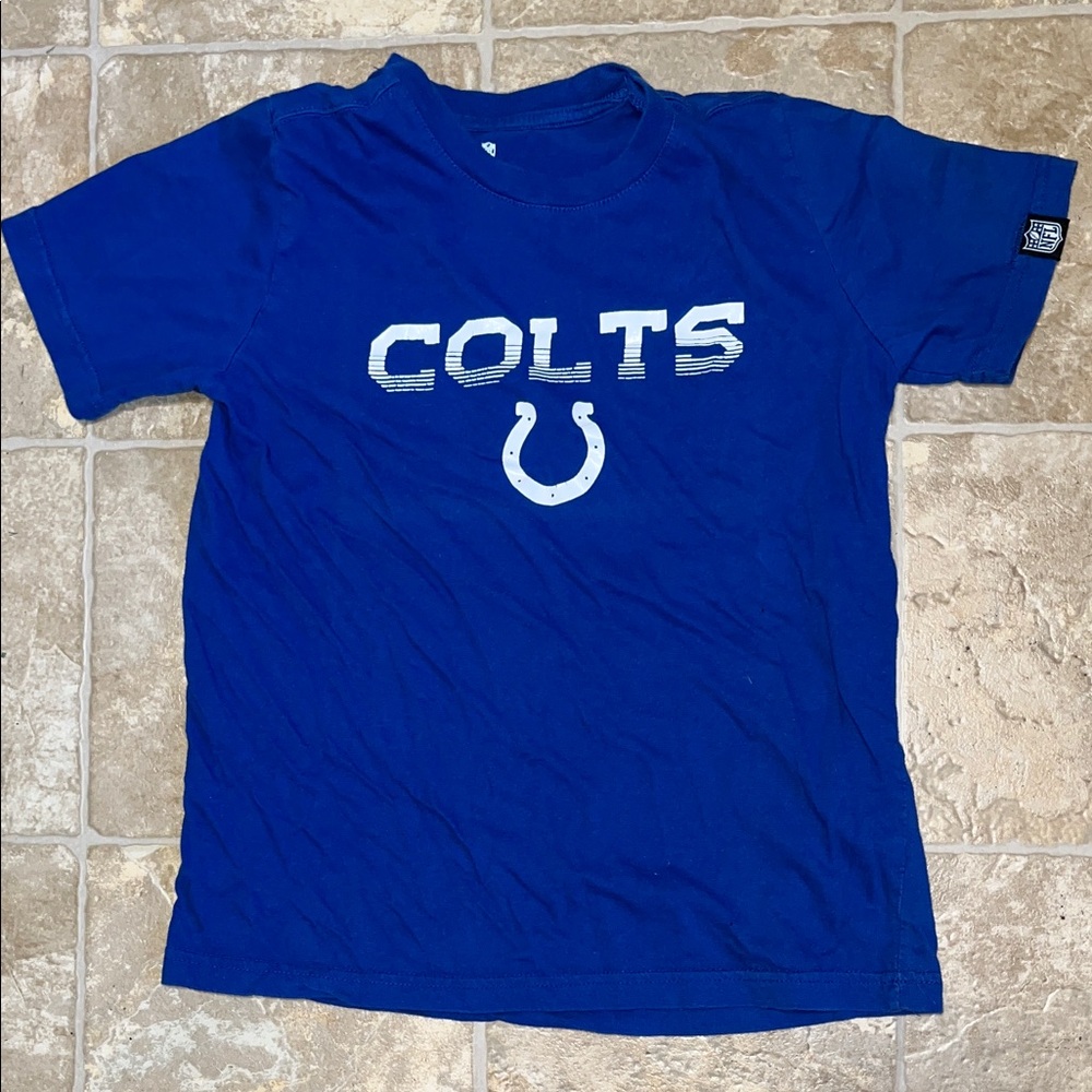 NFL Blue Colts Kids Short Sleeve Tee